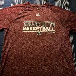 Men’s Maroon Adidas Dri-Fit Large Short Sleeve Tee